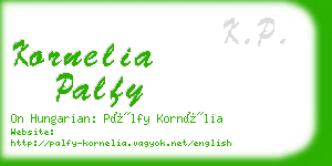 kornelia palfy business card